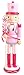 Needzo Pink Nutcracker Christmas Figure with Peppermint Hat, 14 Inch