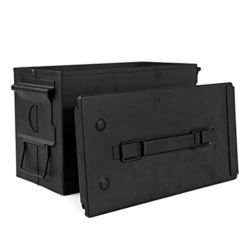GUGULUZA Metal Ammo Can .50 Cal, Lockable Ammo Storage Case, Military