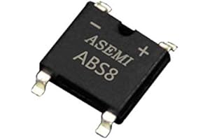 (Pack of 50pcs) ASEMI ABS8 Mini Bridge Rectifier Diode ABS-4 Package 1A/800V for Phone Adapter…