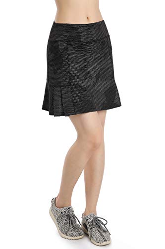Annjoli Womens Skort Active Athletic Skirt for Running Tennis Golf Workout Sports Skorts (M, Fantasy Black)