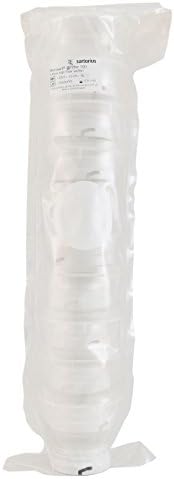 Microsart Filter 100, Sterile Single-Use Filter, 100ml, 47mm, 0.45µm Pore Size, High Flow, White Filter with Black Grid Lines, Stacked and Packaged in Bags, 60 Pack, by Sartorius Stedim Biotech