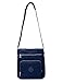 Oakarbo Nylon Crossbody Purse Multi-Pocket Travel Shoulder Bag (1301 Navy blue)