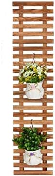 JHHXW Flower Stand Display Stand Solid Wood Wall Flower Stand Balcony Living Room Wall Mount Hanging Plant Stand Storage Space Saving,30 * 120cm