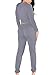 Fixmatti Women 2PC Broken Hole Tracksuit Crop Top and Sweat Pant Sport Outfit Set