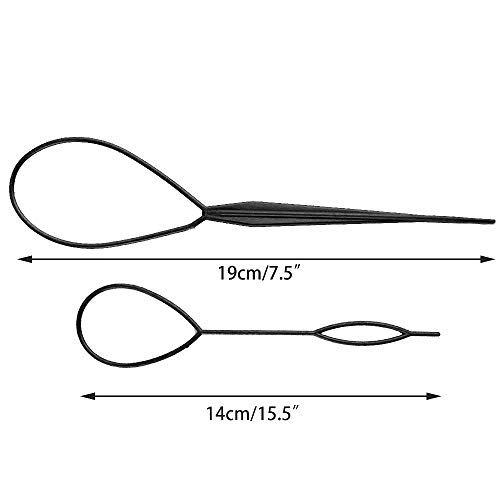 Topsy Tail Hair Styling Tool, Pack of 6 Tail Hair Styling Braid Hair Pull Through Tool Ponytail Bun Maker Ponytail Maker Styling Tool Hair Styling Accessories Kit for Women