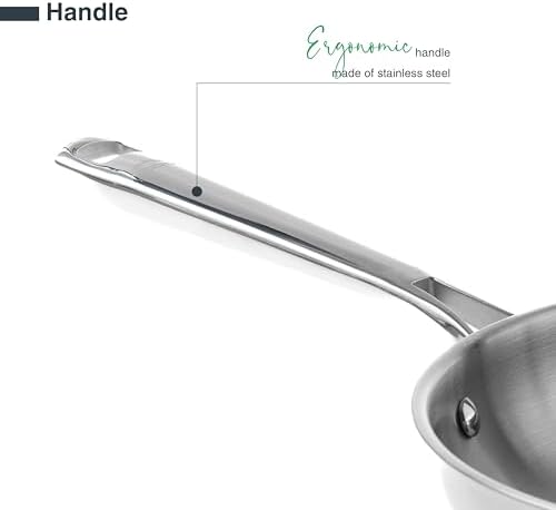 44420 - Padella Acciaio Acciaio Inox 18/10 Cuisine, senza