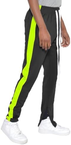 Amazon.com: WEIV GEAR Men's Track Pants – Classic Slim Fit Side