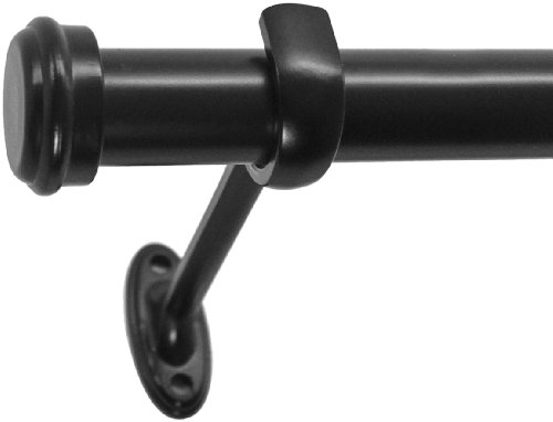 Decopolitan 7/8-inch end cap window treatment rod set, …