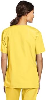 WonderWink 6016XYLW2XL Origins Women's Bravo Fit V-Neck Top Yellow 2X Large view 2