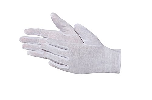 Jah Oekotex 2099 Lot de 12 paires de gants en coton extra fins Blanc Taille 11
