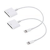 Lightning to 30-Pin Adapter Charger for iPhone 6S/6S Plus/6 plus/6/5/5S/iPod Touch/iPad Mini/iPad Air (White)
