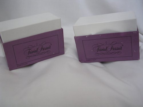 Trivial Pursuit The Vintage Years Subsidiary Card Set ; 2 Card Boxes for use with the Master Game
