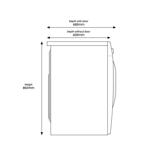 Samsung Series 8 WW90T854DBH/S1 with Quick Drive™ and AddWash™ Freestanding Washing Machine, 9 kg 1400 rpm, White, A…