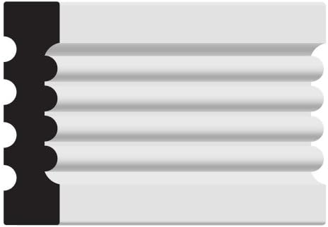NUCASAMADM150-S Window Casing Molding Sample, Unfinished Maple, .8125-Inch by 3.25-Inch by 6-Inch