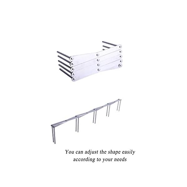 Pot-Lid-Holder-Spare-Rib-Rack-Stainless-Steel-Multi-use-Adjustable-Length-Perfect-for-preparing-spare-ribs-Set-of-2 Pot Lid Holder - BBQ Rib Rack - Stainless Steel Multi-use Adjustable Length - Perfect for preparing Spare Ribs - Set of…