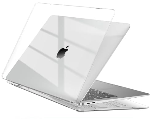 EooCoo Case Compatible for MacBook Air 13 inch M1 A2337 A2179 A1932 with Retina Display, 2021 2020 2019 2018 Release, Plastic Hard Shell, Smooth Shiny Surface, Crystal Clear