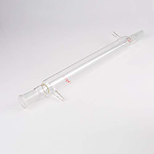 Labs Glass Blunt Stonylab Air Condensation Tube, Borosilicate Glass Reflux Condenser With 24/40 Standard Joint 200 Mm Jacket Length, 16 Mm Diameter Lab Glass Condenser For Distillation Experiment Reflux Still