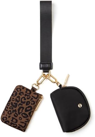 Amazon.com: Keychain Wallet Mini Zip Around Wristlet Wallets for