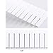 12 Pcs Plastic DIY Grid Drawer Divider Household Necessities Storage Thickening Housing Spacer Sub-Grid Finishing Shelves for Home Tidy Closet Stationary Socks Underwear Scarves Organizer (White)