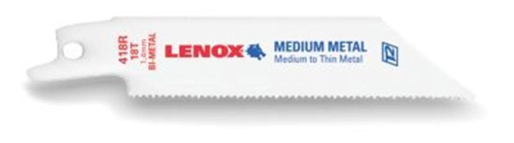 Lenox 20552-418R Reciprocating Saw Blade 18 Teeth, 0 V, White, Set of 5 Piece