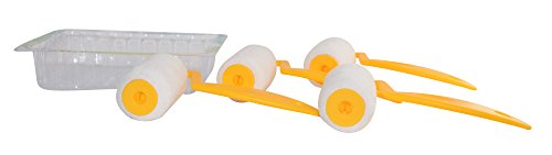 Set of 4 - 3 Inch Touch Up, Trim, and Craft Paint Roller Kits
