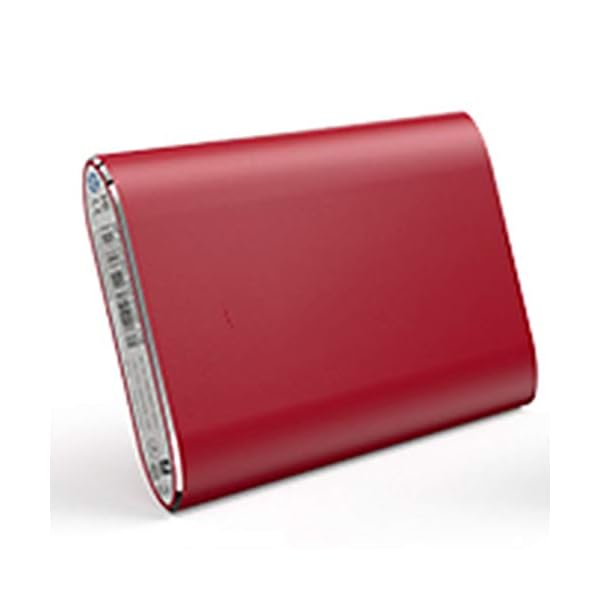 QIAO Externe Festplatte Tragbare 1TB-2.5 Zoll USB 3.1 Backups SSD Tragbare Für TV,PC,Mac,Laptop,Desktop,Windows,Rot,1TB