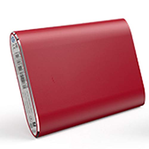 QIAO Externe Festplatte Tragbare 1TB-2.5 Zoll USB 3.1 Backups SSD Tragbare Für TV,PC,Mac,Laptop,Desktop,Windows,Rot,1TB