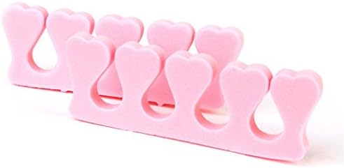 One Pair Soft Toe Finger Separator for Manicure Pedicure - Pale Pink