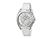 Coach Womens 14502093 Mini Boyfriend Signature White Strap Silver Tone Watch