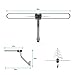 Outdoor TV Antenna, CHARAVECTOR 150 Miles Range Digital HDTV Antenna with VHF/UHF Signal, Built-in High Gain and Low Noise Amplifier, Mounting Pole