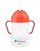 b.box Sippy Cup with Innovative Weighted Straw | Easy-Grip Handles | Color: Neon Watermelon | 8 oz. | BPA-Free | Phthalates & PVC Free | Dishwasher Safe