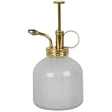 Modern Sprout Plant Mister, Spray Bottles for Indoor Plants, White/Brass