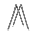 Silver Suspender & Bow tie Set (Adult)