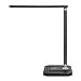 TaoTronics LED Desk Lamp with Qi-Enabled Wireless Fast Charger, USB Charging Port, 5 Color Temperatures & 5 Brightness Levels, Night Light Mode, 1 Hour Timer, Black, Philips Enabled Licensing Program