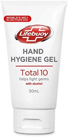 Lifebuoy Total 10 Hand Hygiene Gel with Alcohol 50 ml, 50 ml (Pack of 1)