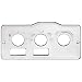 Peterbilt AC Heater Control Plate w Holes Left + Center