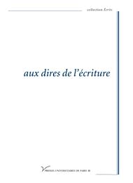 Aux dires de l'écriture