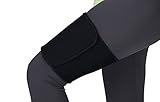ObboMed® MB-6800M Compression Recovery Thigh Wrap/Sleeve for Sore Hamstring, Groin, Weight Loss, Injury, Cellulite Reduction & Quad Support- Heavy-Duty Neoprene Foam& Nylon (M: 23-27 inches)