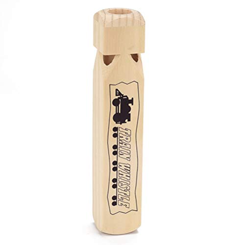 NUOBESTY 2 Pcs Wooden Train Whistle Musical Toy for Kids