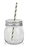 Golden Spoon Mason Jars, With Regular Lids, and Lids for Drinking, Dishwasher Safe, BPA Free, (Set of 6) (10 oz)