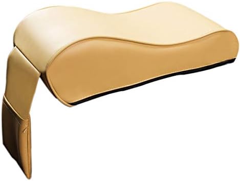 Queenbox Car Armrest Box Mat, Memory Foam Car Armrest Center Consoles Cushion 12.8x6.3x3.9inches, Beige