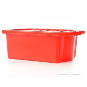 16 litros superficial cajas de plástico con tapa (5 UNIDADES) 42,5 x 32