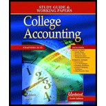 College Accounting (Study Guide and Working Papers ONLY, Chapters 26-32) - John Ellis Price