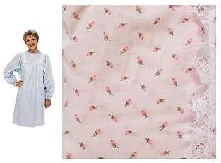 LadyLace Patient Gown Pink/Rosebud - Long Sleeves