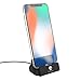 Stouchi Phone Charge Dock Station Compatible iPhone 10 and iPhone 11, iPhone X/8/8 Plus/7/7Plus/6/6 Plus/6S/ 6S Plus/5S/ 5, iPad and iPod Touch Black