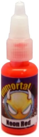 Immortal Tattoo Ink "NEON RED" 2-oz Bottles -Tattoo Supplies-