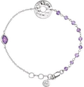 Sterling Silver Amethyst MISSOMA Gemstone Bracelet
