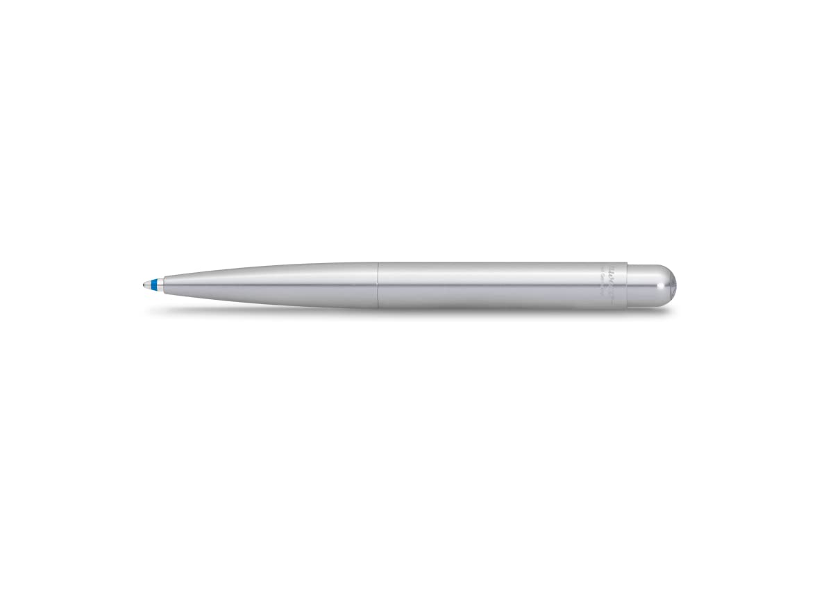 Kaweco LILIPUT Ball Pen Silver I Retractable Ballpoint Pen with Standard D1 Refills in a Tin Box I Metal Ball Pen 9.8 cm