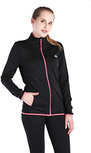 Dolcevida Women’s Full Zip Long Sleeves Running Activewear Yoga Track Athletic Jackets