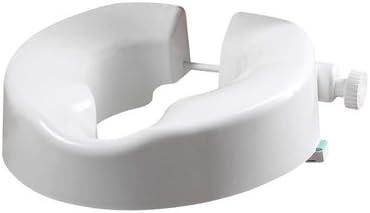 Helping Hand Unifix 4 Inch (10Cm) Raised Toilet Seat White. Mobility Aid, Easy To Fit